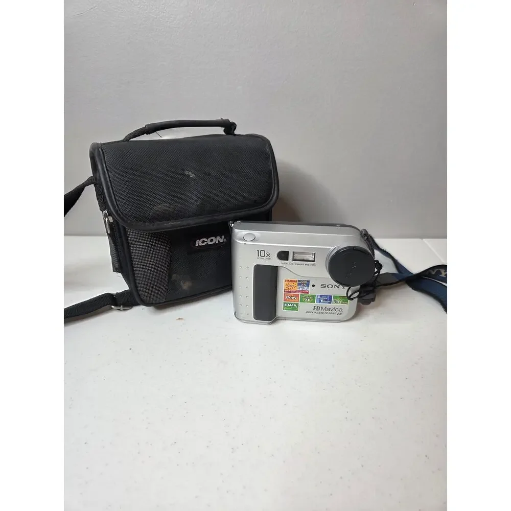 Sony Mavica MVC-FD75 Digital Camera 10x Optical Zoom FD Floppy Disc UNTESTED